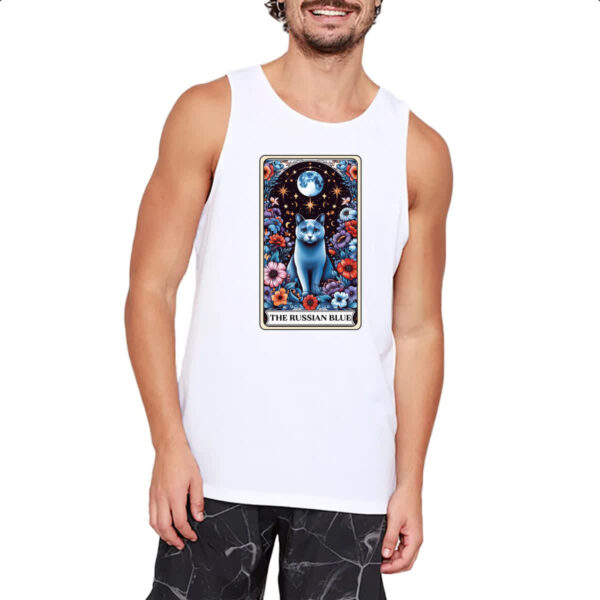 Camiseta Regata Taro gato Azul russo - Imagem 2