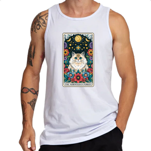 Camiseta Regata Taro gato Noruegues da Floresta - Imagem 3