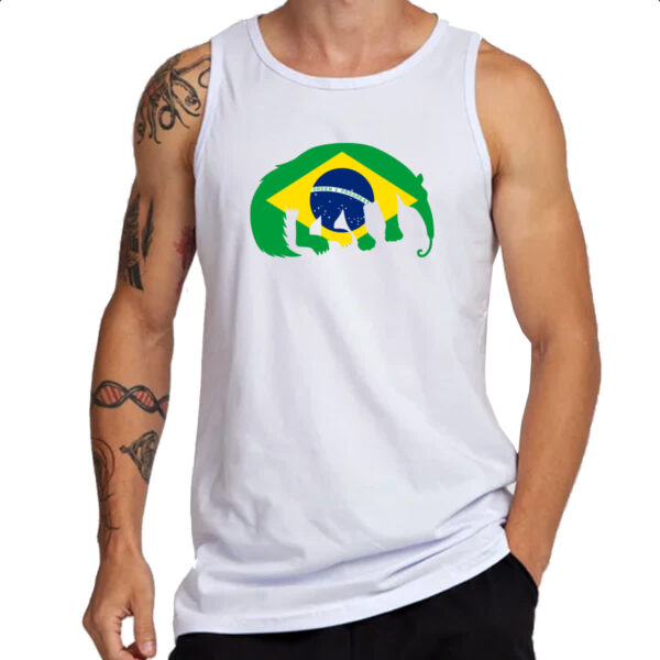 Camiseta Regata Tamandua Bandeira Fauna Brasileira - Imagem 3