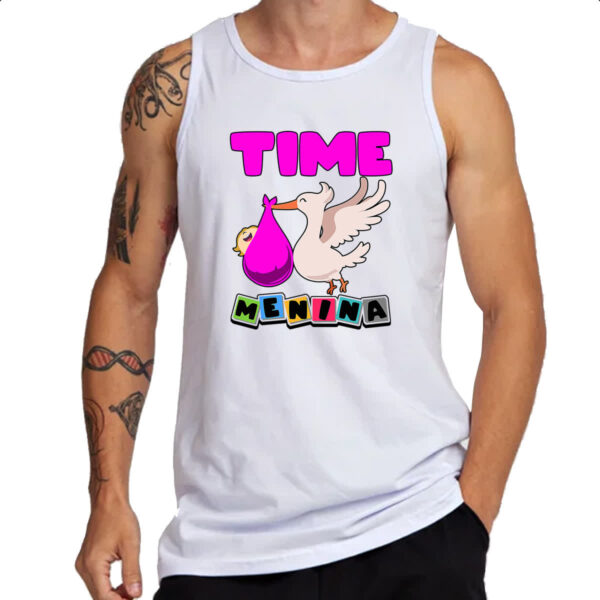 Camiseta Regata Cegonha Time Menina - Imagem 3