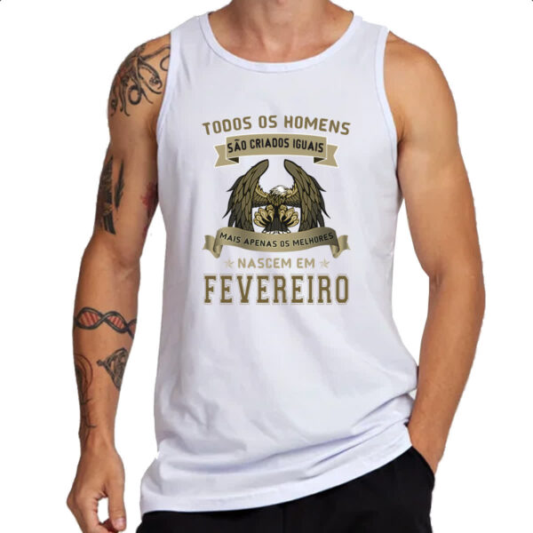 Camiseta Regata Homem Lenda Aguia Fevereiro - Imagem 3