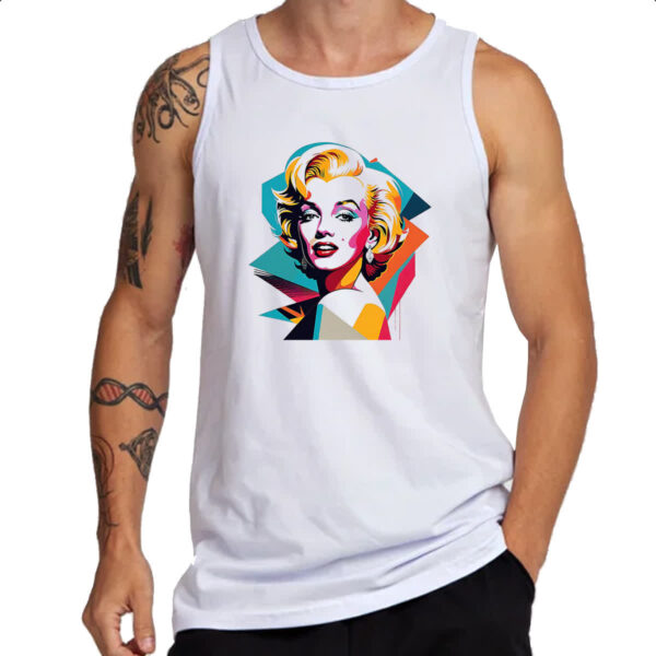 Camiseta Regata Marilyn Monroe Portait - Imagem 3