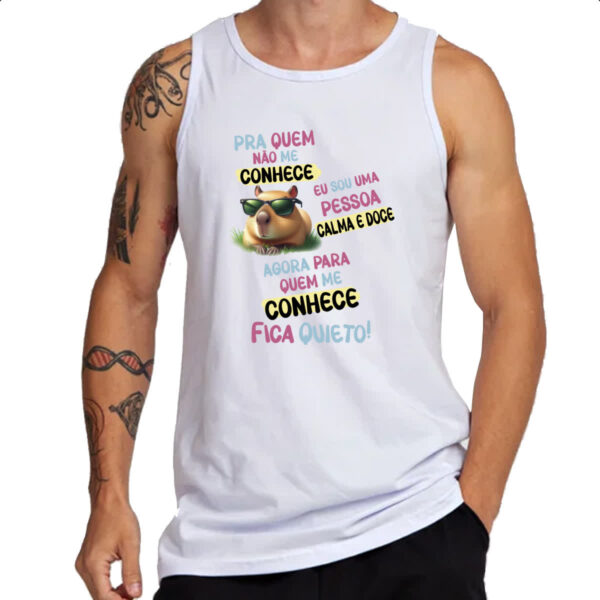 Camiseta Regata Capivara me conhece - Imagem 3