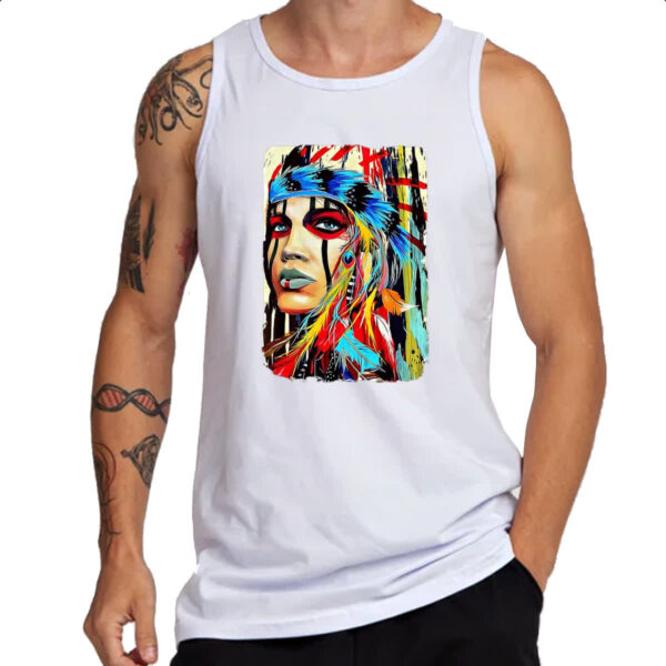 Camiseta Regata India Americada Print Color - Imagem 3