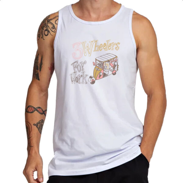 Camiseta Regata 3 Wheelers for work - Imagem 3
