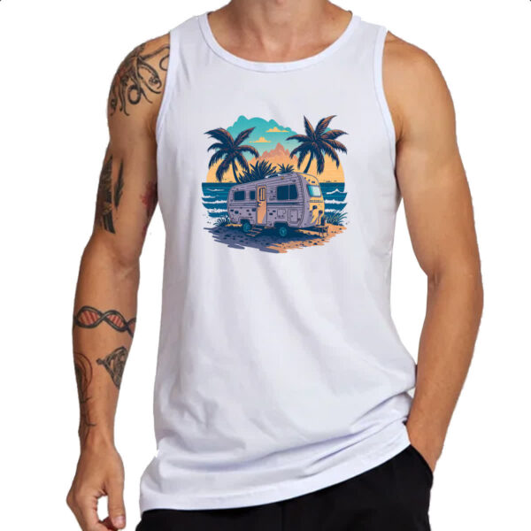 Camiseta Regata Trailer Acampamento Sunset - Imagem 3