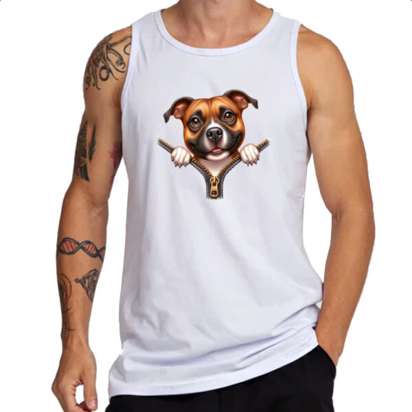 Camiseta Regata Staffordshire Bull Terrier no Ziper - Imagem 3