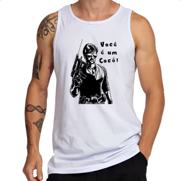 Camiseta Regata Stallone Cobra voce e um coco - Imagem 3