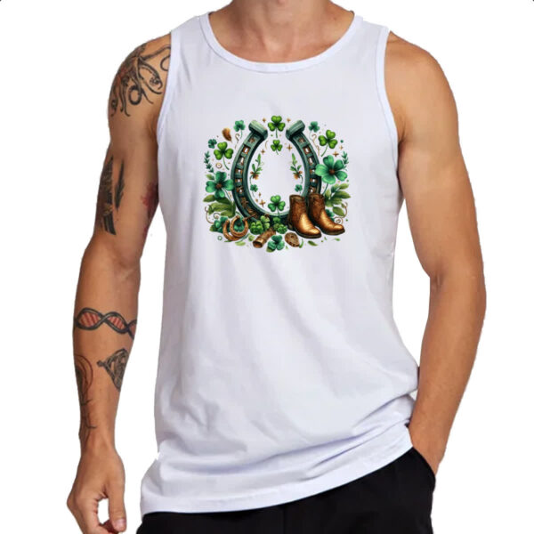 Camiseta Regata St Patricks Day Ferradura - Imagem 3