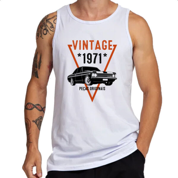 Camiseta Regata Vintage Pecas Originais 1971 - Imagem 3