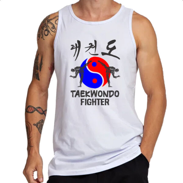 Camiseta Regata Taekwondo Fighter Yin-Yang - Imagem 3
