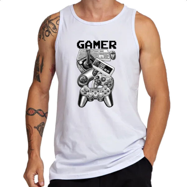 Camiseta Regata Viciado em games - Imagem 3