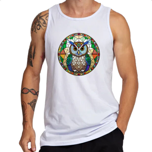 Camiseta Regata Vitral Coruja - Imagem 3