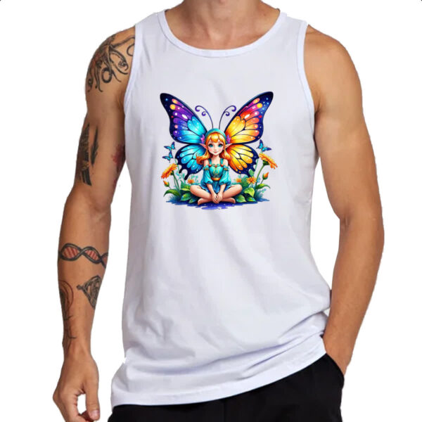 Camiseta Regata Borboleta elfo fofinha - Imagem 3
