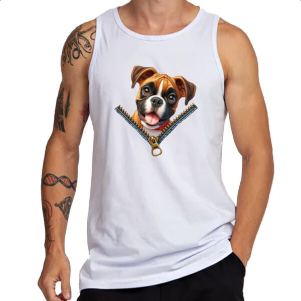 Camiseta Regata Boxer no Ziper - Imagem 3