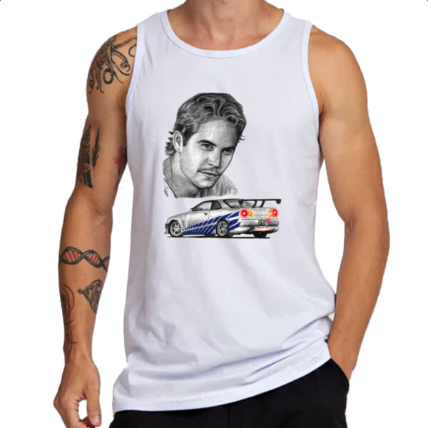 Camiseta Regata Brian Skyline GTR Grafite - Imagem 3
