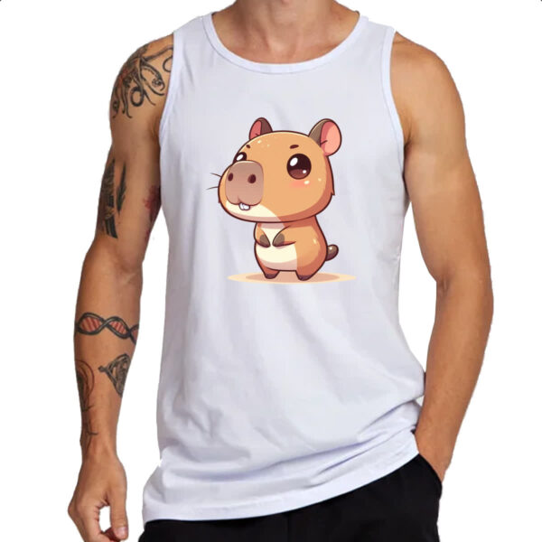 Camiseta Regata Capivara Chibi - Imagem 3