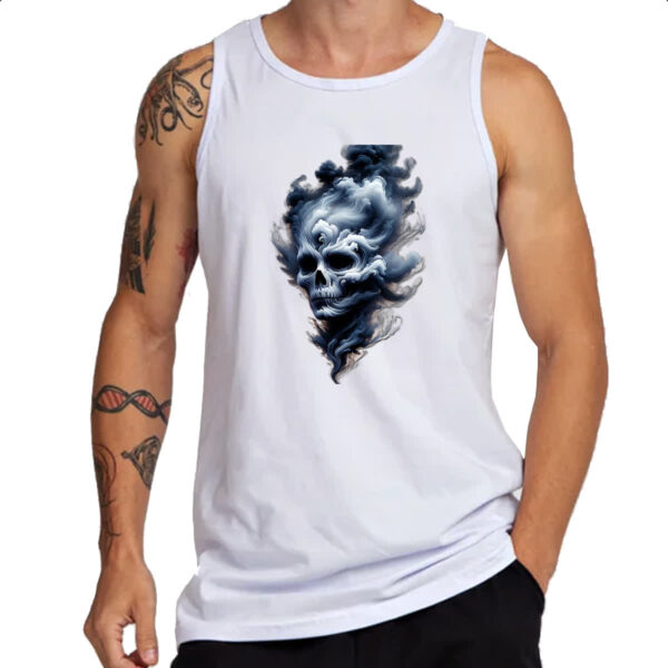 Camiseta Regata Caveira esfumacada - Imagem 3