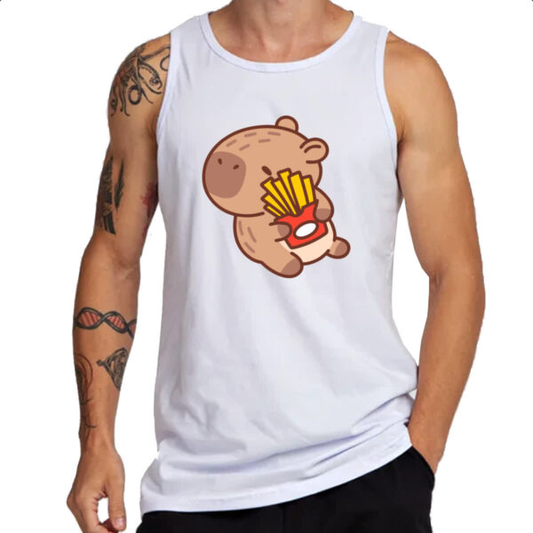 Camiseta Regata Capivara Fritas - Imagem 3
