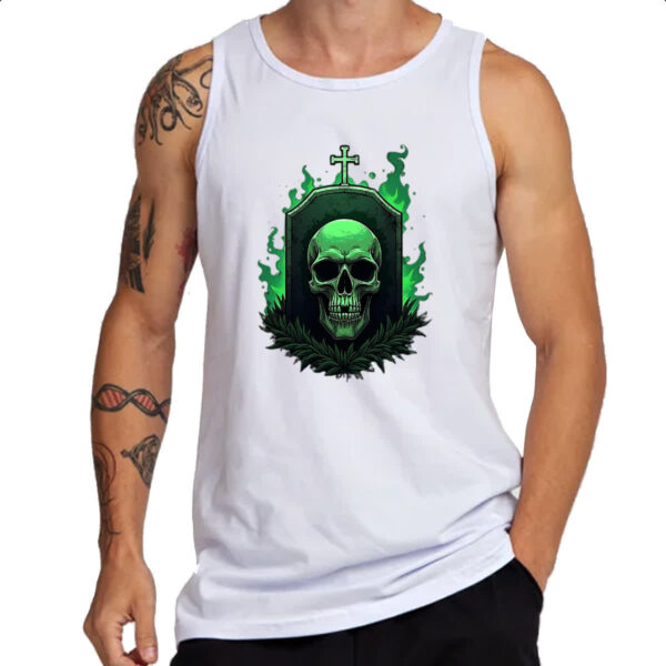 Camiseta Regata Skull Lapide - Imagem 3