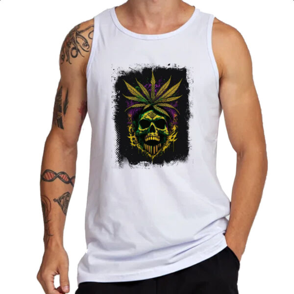 Camiseta Regata Skull Erva Medicinal - Imagem 3