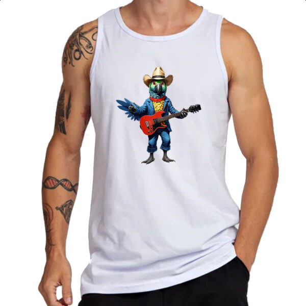 Camiseta Regata Papaguaio guitarrista - Imagem 3