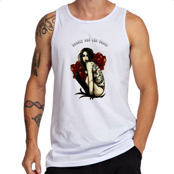 Camiseta Regata Beauty and the beast - Imagem 3