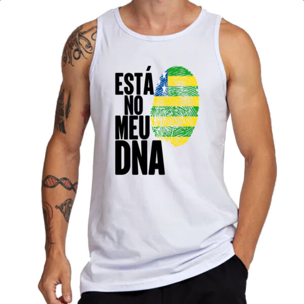 Camiseta Regata Esta no meu DNA Goias - Imagem 3