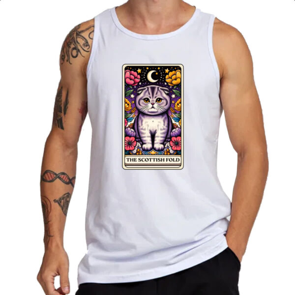 Camiseta Regata Taro Gato Scottish Fold - Imagem 3