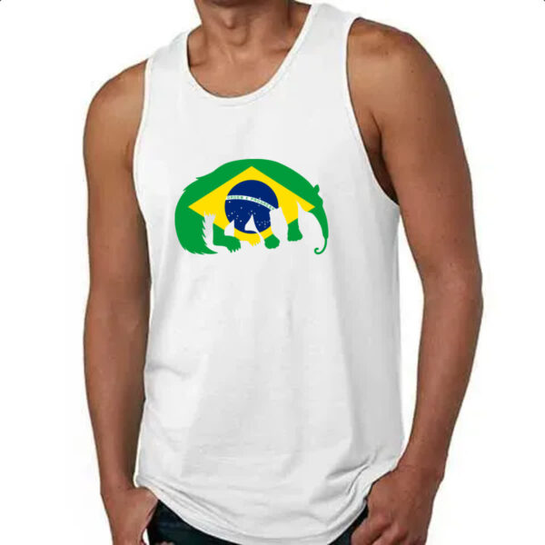 Camiseta Regata Tamandua Bandeira Fauna Brasileira - Imagem 4