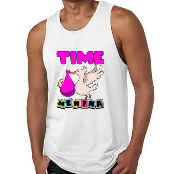 Camiseta Regata Cegonha Time Menina - Imagem 4