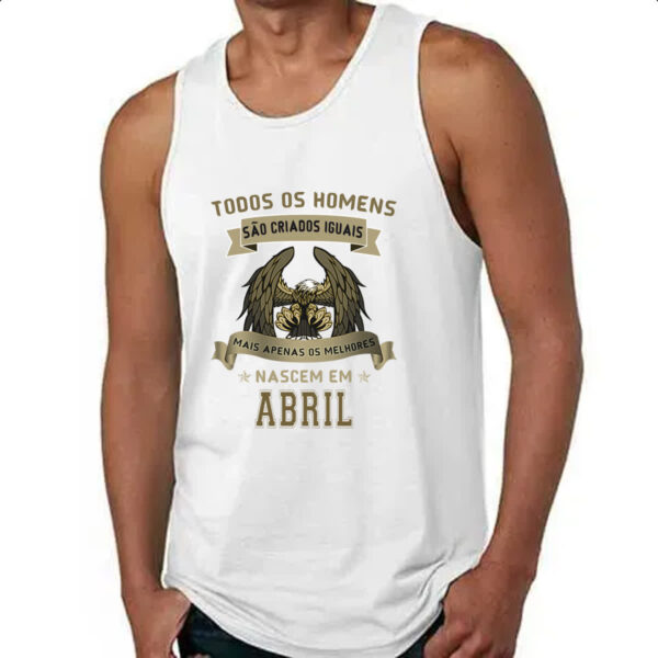 Camiseta Regata Homem Lenda Aguia Abril - Imagem 4