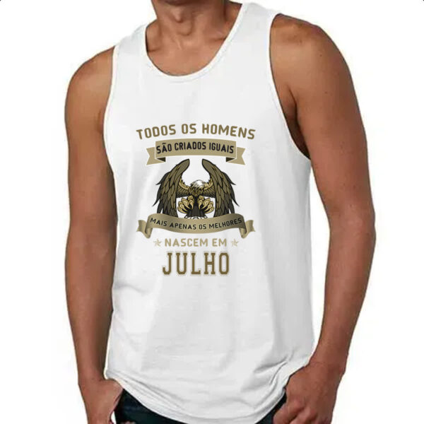 Camiseta Regata Homem Lenda Aguia Julho - Imagem 4
