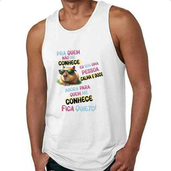 Camiseta Regata Capivara me conhece - Imagem 4