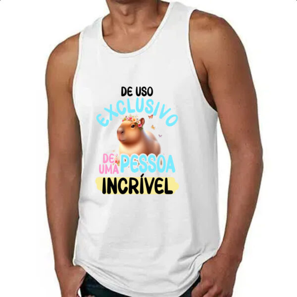 Camiseta Regata Capivara uso exclusivo especial - Imagem 4