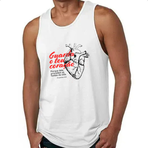 Camiseta Regata Gospel Proverbios 4-23 - Imagem 4