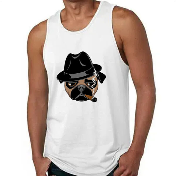 Camiseta Regata Pug Mafioso - Imagem 4