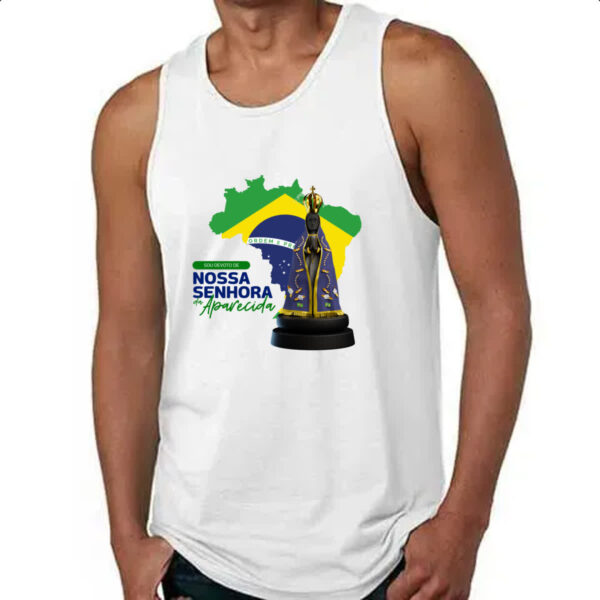 Camiseta Regata Devoto Nossa Sen Aparecida - Imagem 4