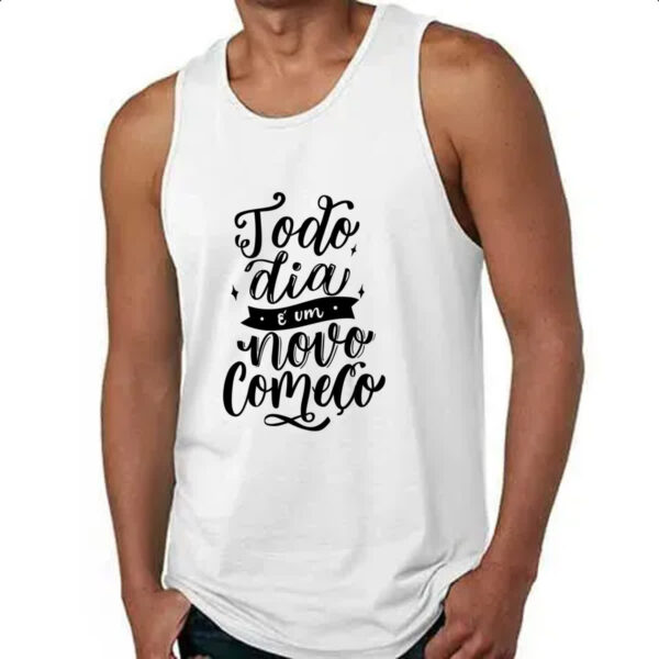 Camiseta Regata Todia dia novo comeco - Imagem 4