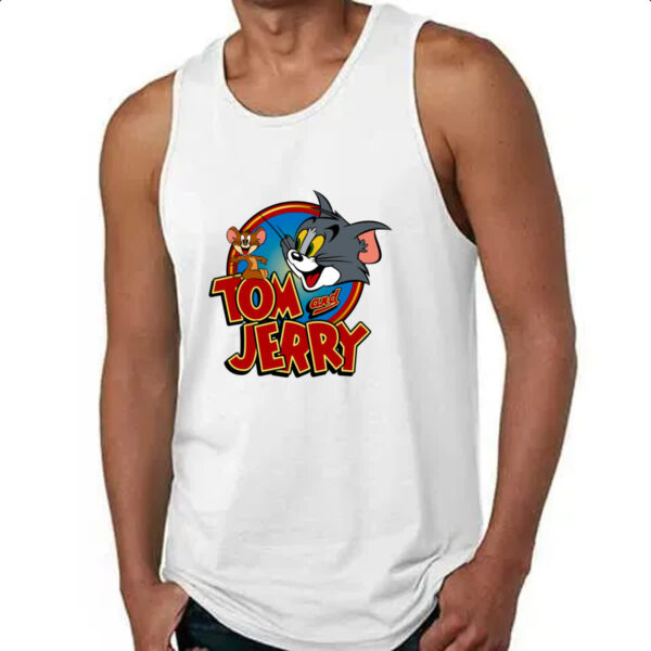 Camiseta Regata Tom e Jerry Logo Classico - Imagem 4