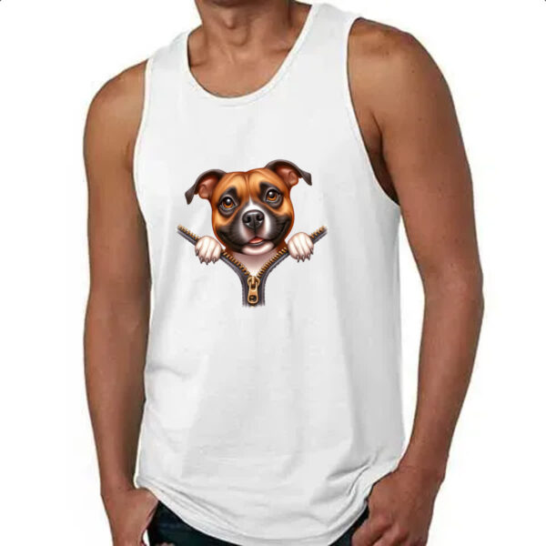 Camiseta Regata Staffordshire Bull Terrier no Ziper - Imagem 4