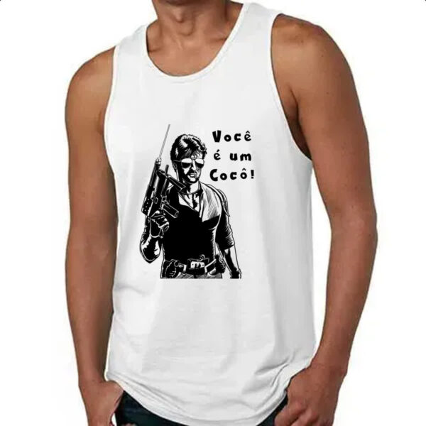 Camiseta Regata Stallone Cobra voce e um coco - Imagem 4