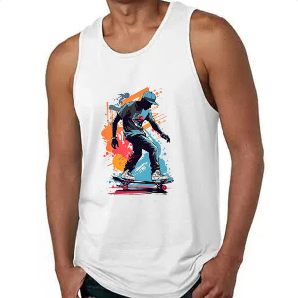 Camiseta Regata Street Skate Art Splash - Imagem 4
