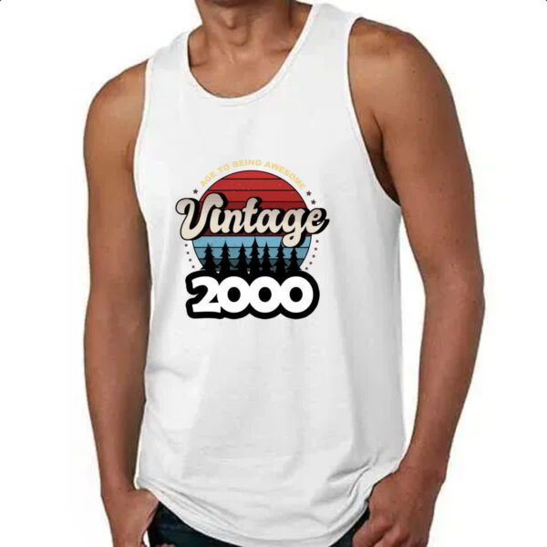 Camiseta Regata Vintage being awesome 2000 - Imagem 4