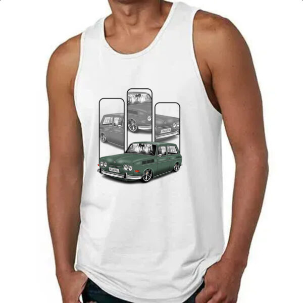 Camiseta Regata Variant verde quadros cinzas - Imagem 4