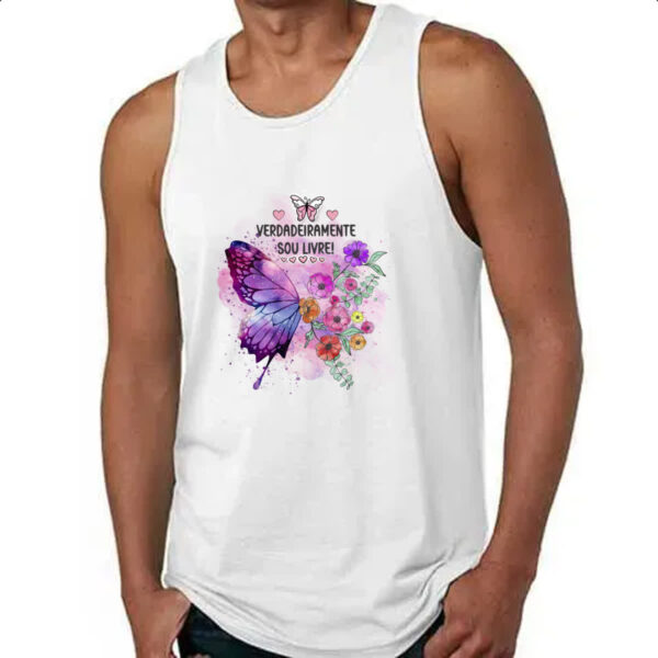 Camiseta Regata Verdadeiramente sou livre - Imagem 4