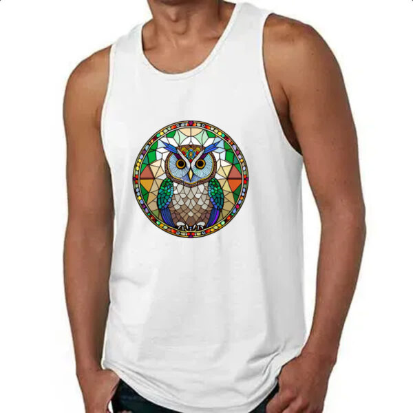 Camiseta Regata Vitral Coruja - Imagem 4