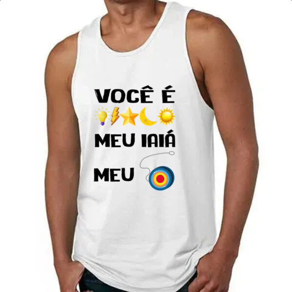 Camiseta Regata Voce e luz meu iaia meu ioio - Imagem 4