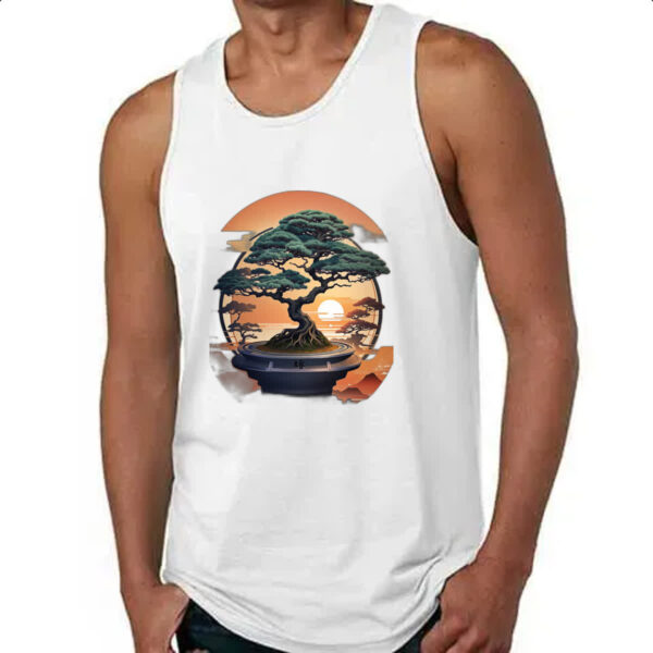 Camiseta Regata Bonsai sunset japan - Imagem 4