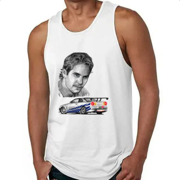 Camiseta Regata Brian Skyline GTR Grafite - Imagem 4